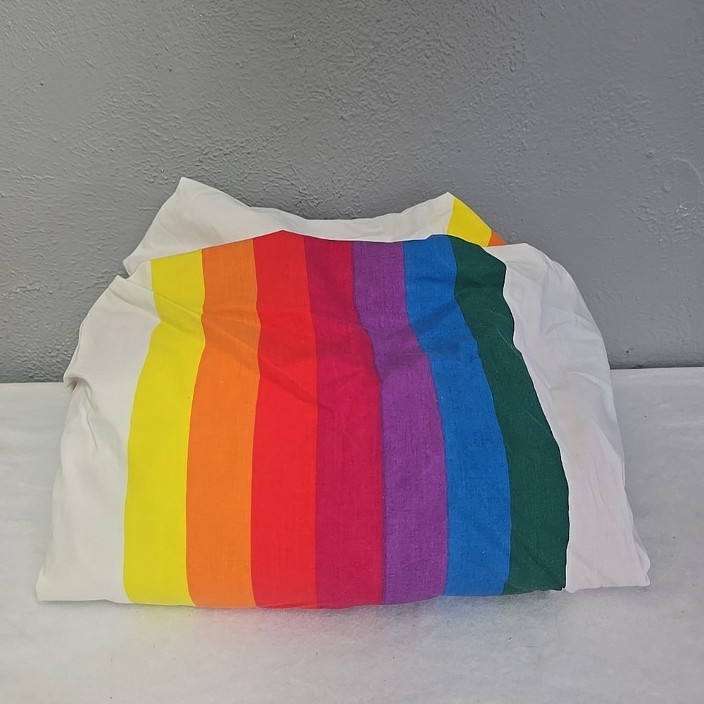 Vintage Wamsutta Tomorrow's Rainbow Cal King Fitted Sheet